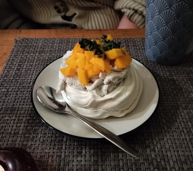 Pavlova découpée