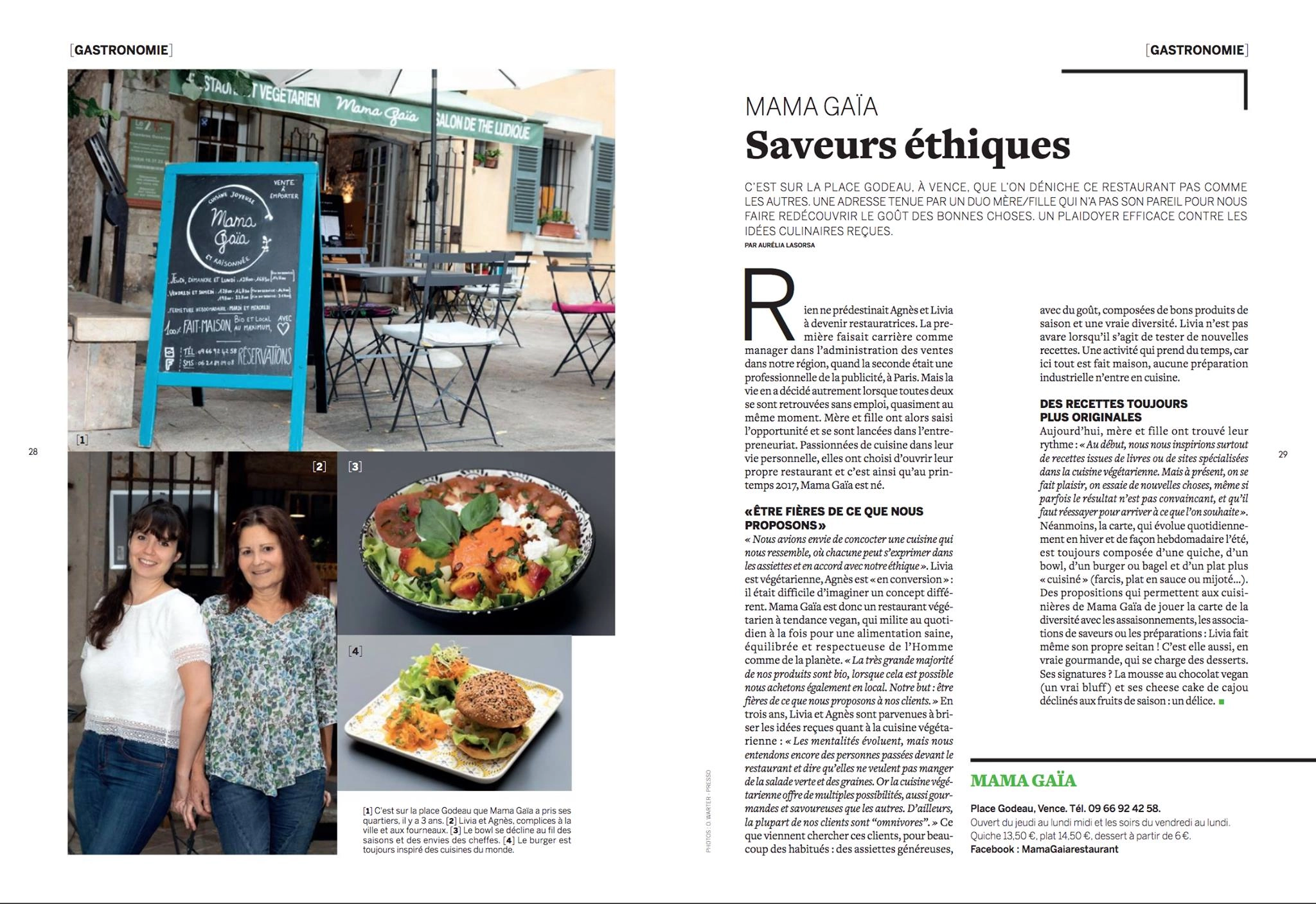 Magazine aQui - Juillet 2020 Portrait autour de ma démarche éthique et de la place du végétal dans la cuisine d'aujourd'hui